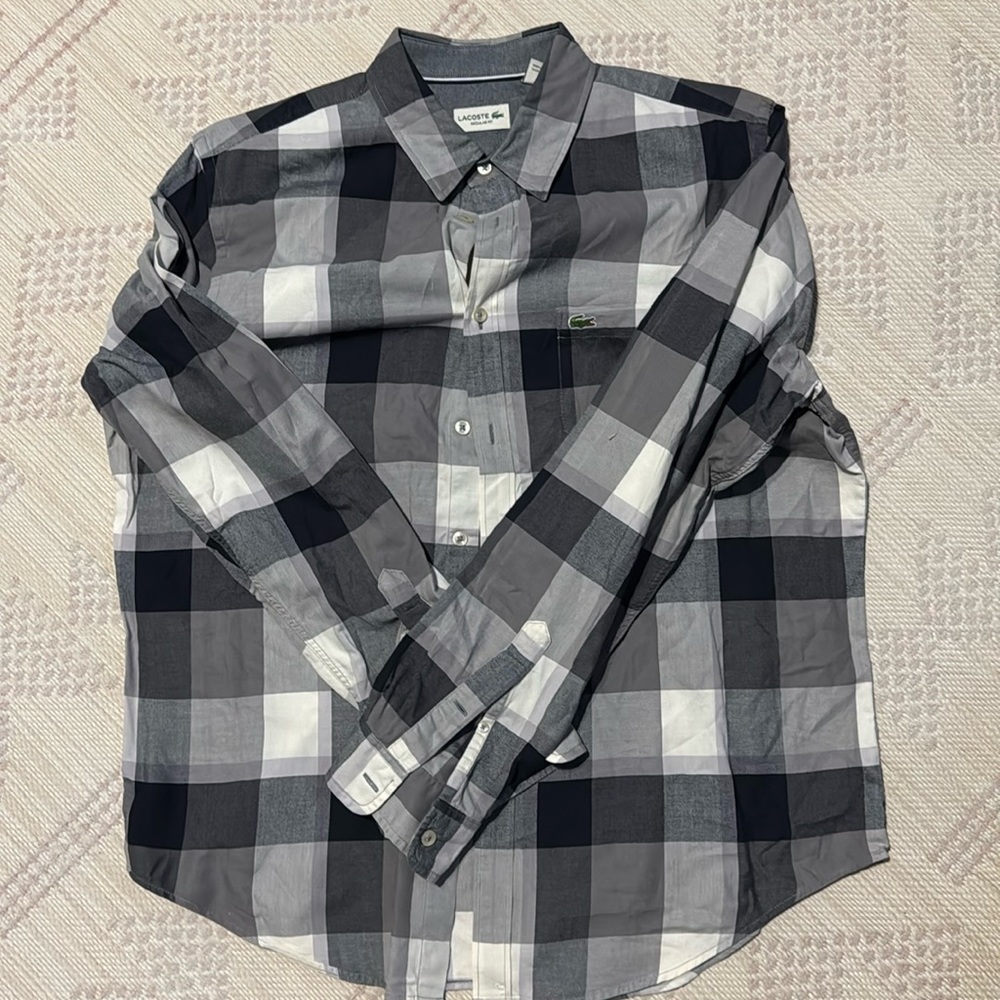 Lacoste, button down. Size Large